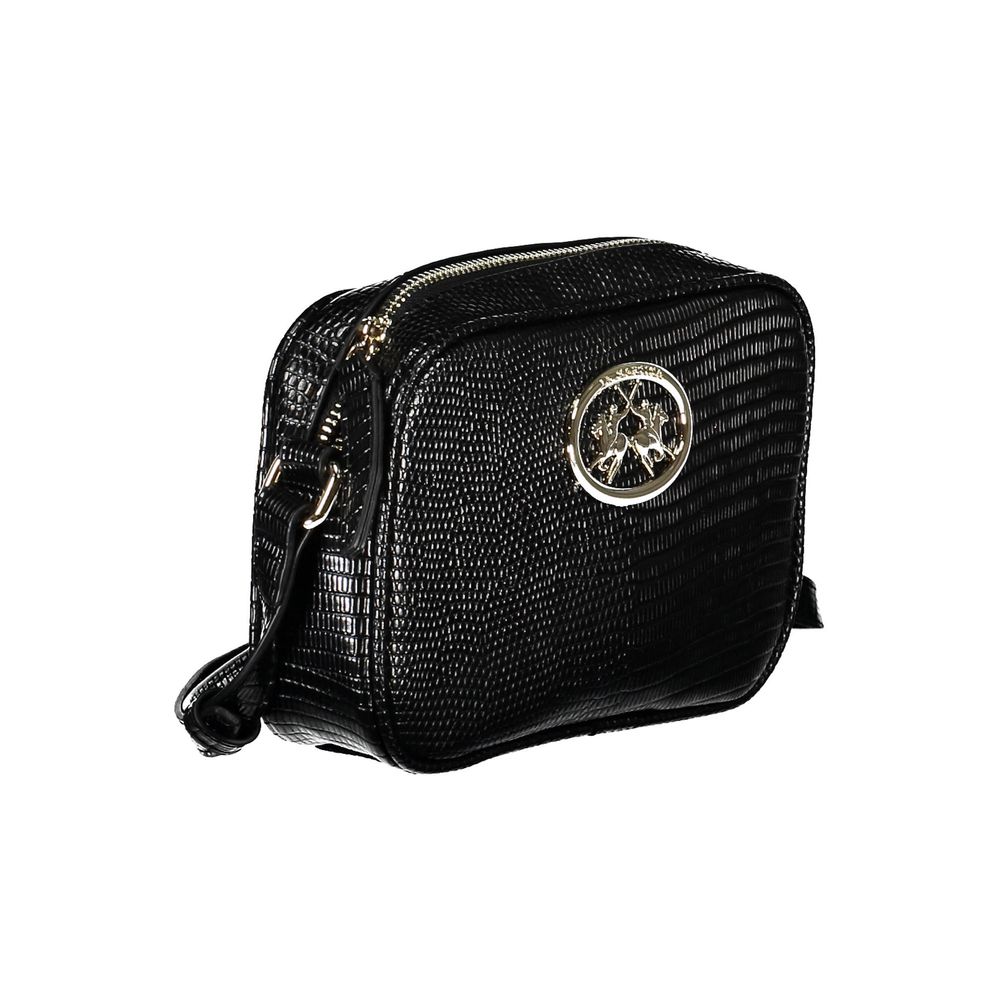 La Martina Black Polyethylene Handbag La Martina