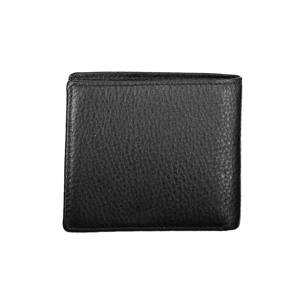 La Martina Black Leather Wallet La Martina