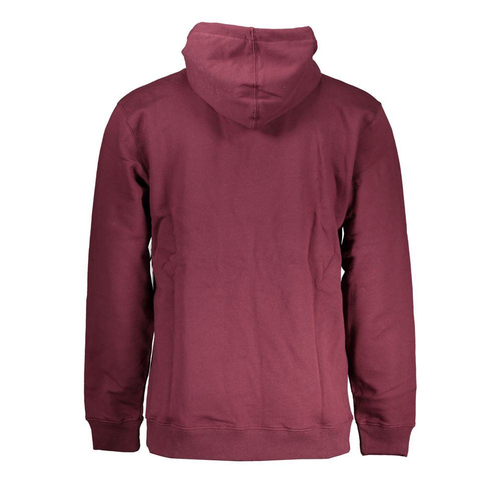 Vans Red Cotton Men Sweater with Hood Vans