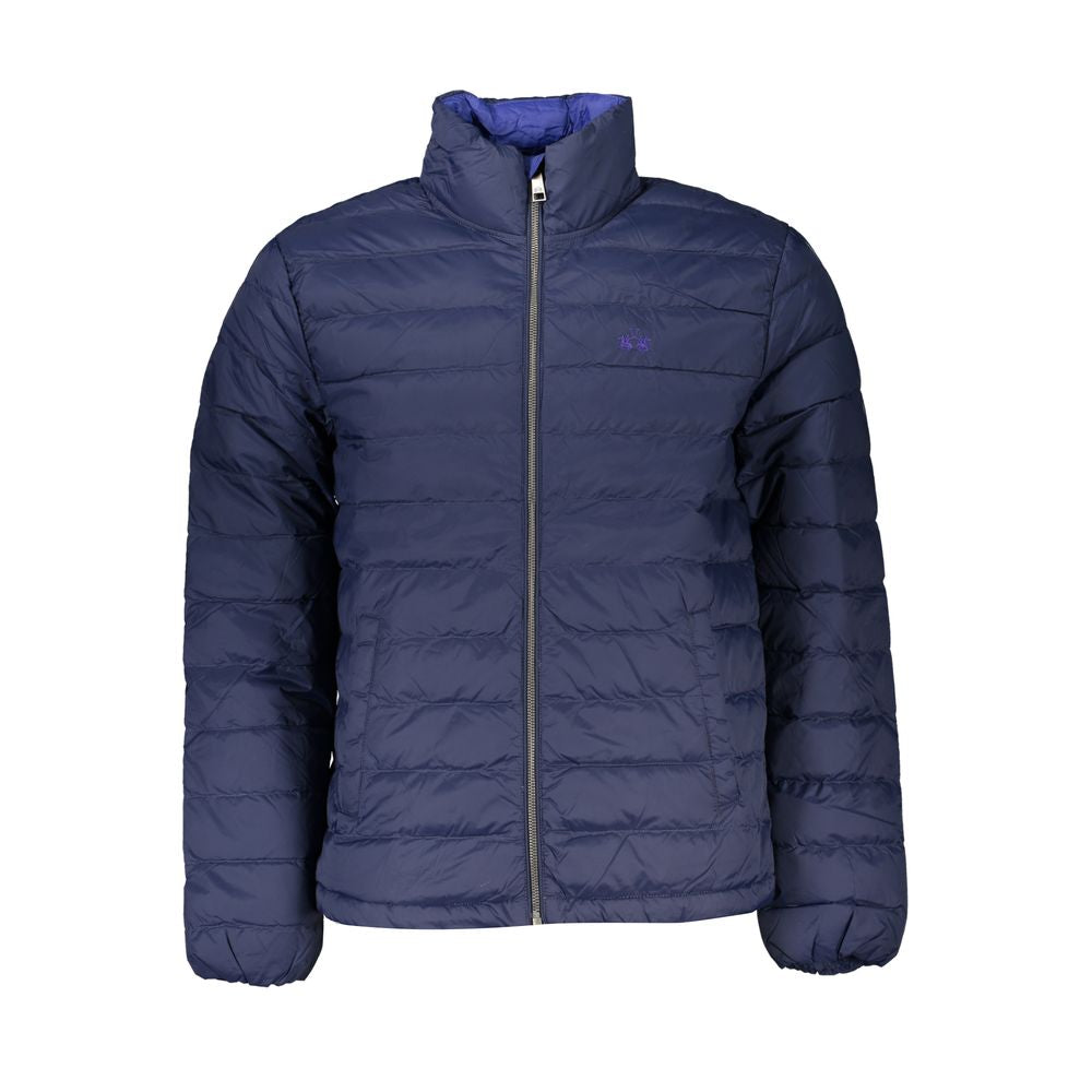 La Martina Blue Polyamide Jacket La Martina