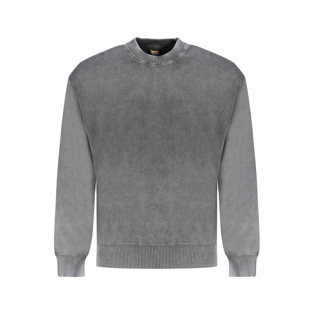 Hugo Boss Black Cotton Sweater Hugo Boss