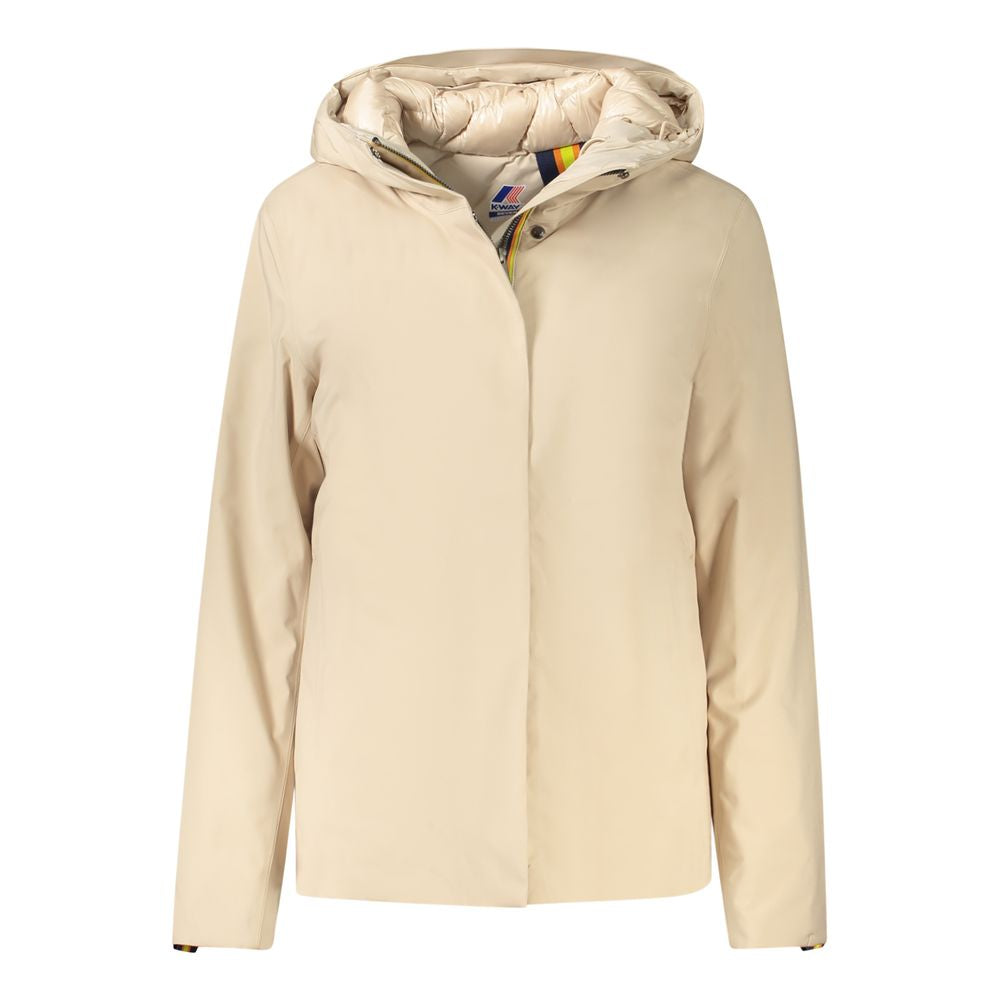 K-WAY Beige Polyester Jackets & Coat K-WAY