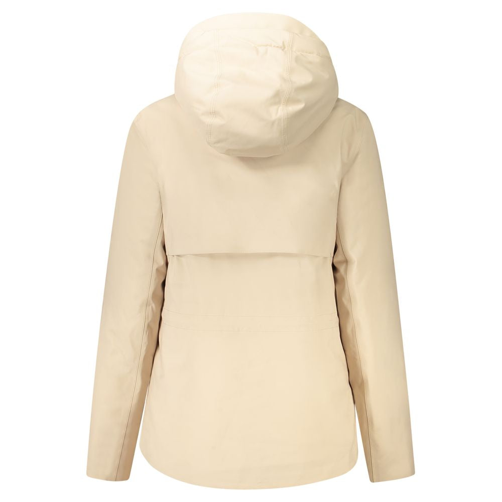 K-WAY Beige Polyester Jackets & Coat K-WAY