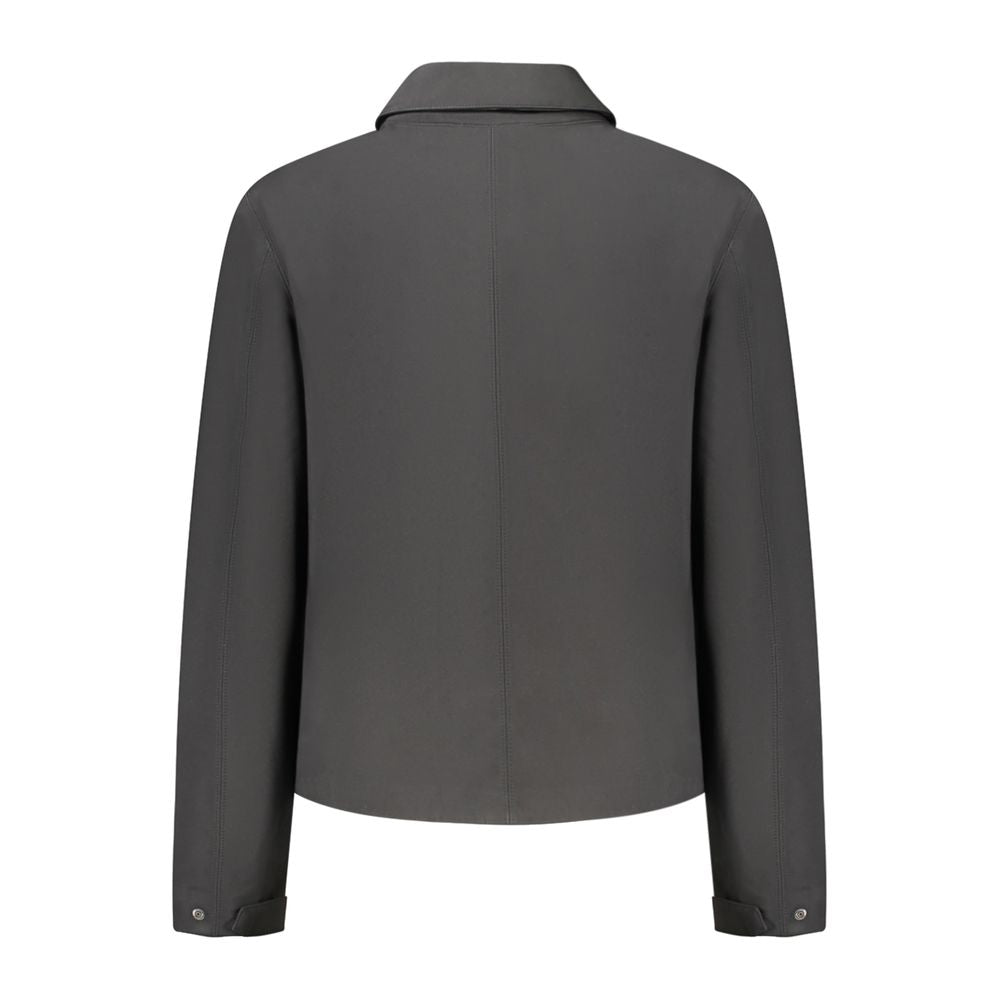 K-WAY Black Polyester Jackets & Coat K-WAY