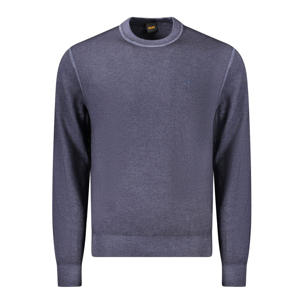 Hugo Boss Blue Wool Sweater Hugo Boss