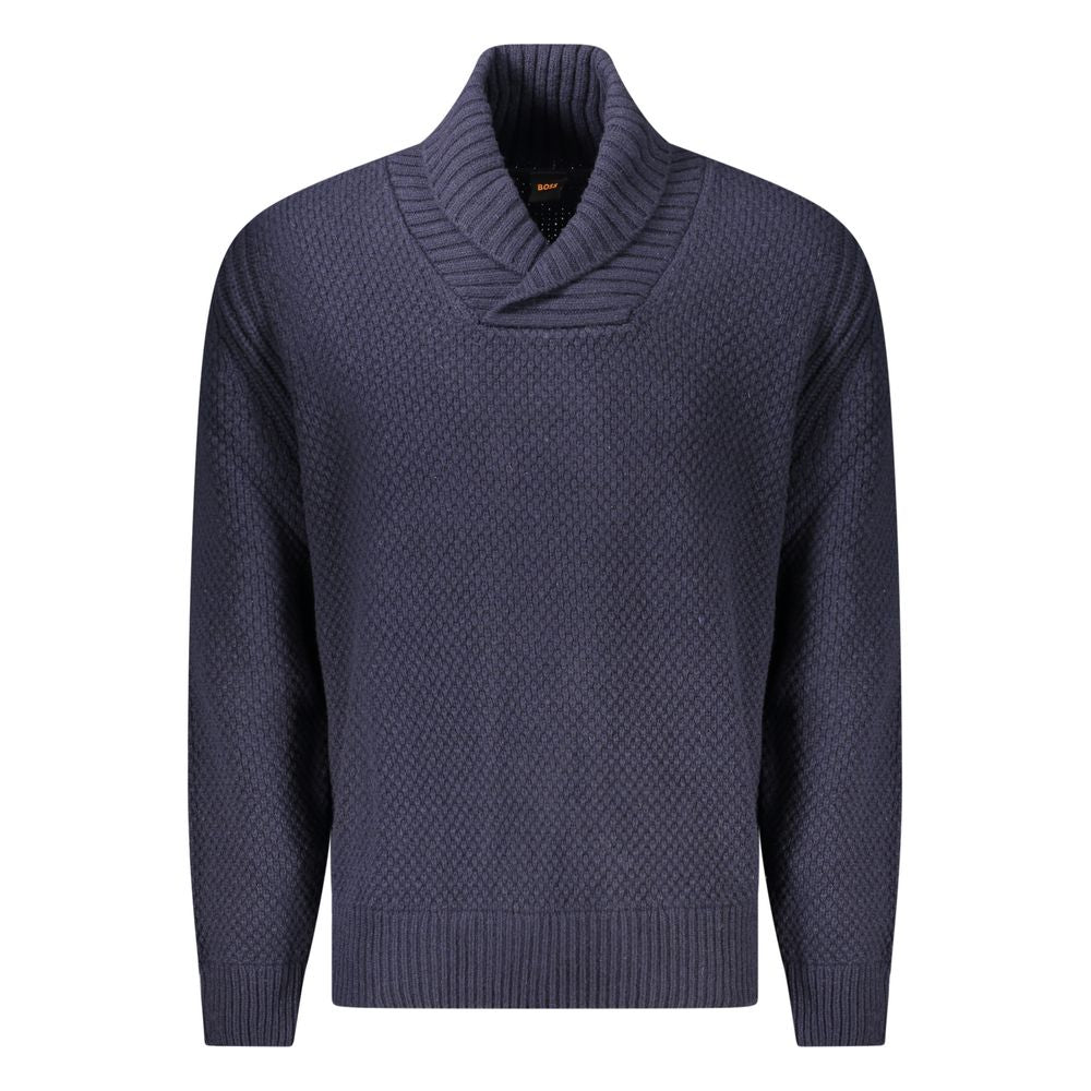 Hugo Boss Blue Wool Sweater Hugo Boss