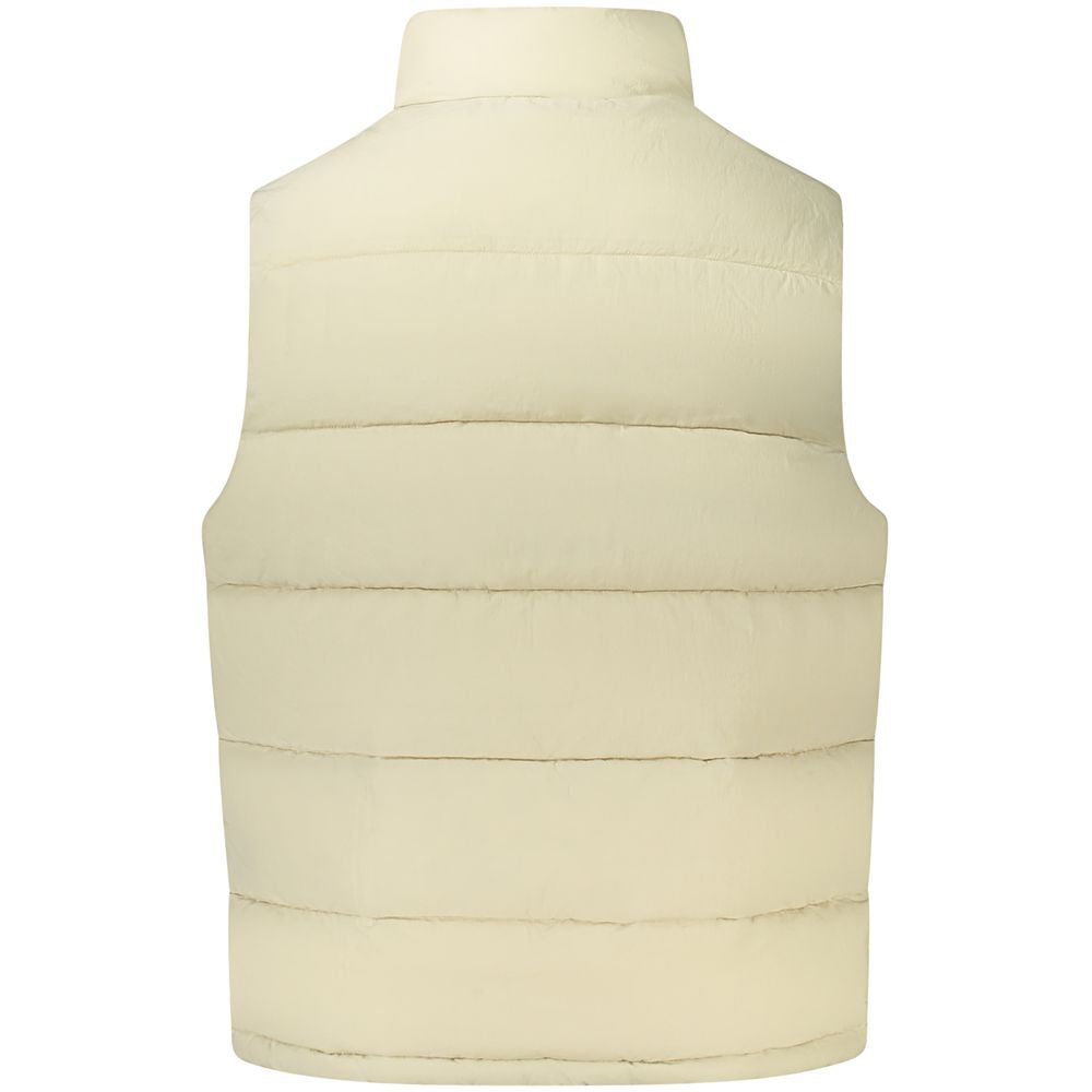 Guess Jeans Beige Polyamide Jacket Guess Jeans