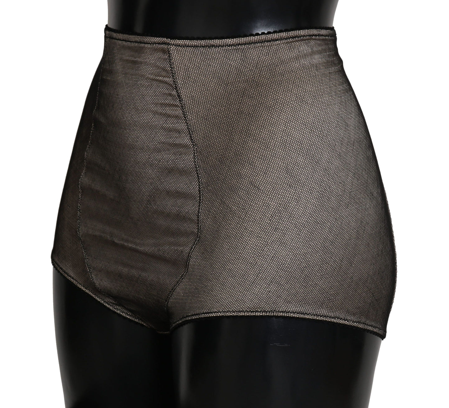 Dolce & Gabbana Bottoms Underwear Beige With Black Net Dolce & Gabbana