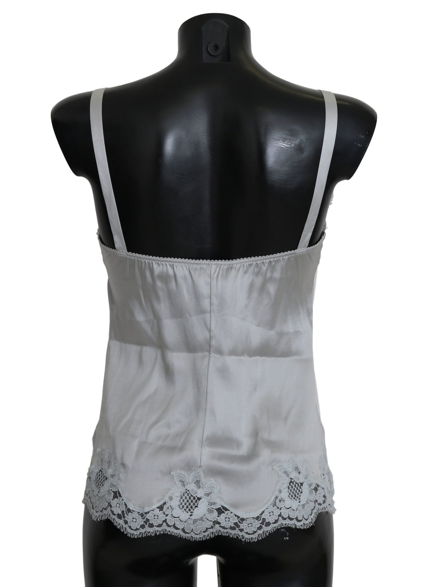 Dolce & Gabbana Green Silk Lace Dress Chemisole Lingerie Dolce & Gabbana