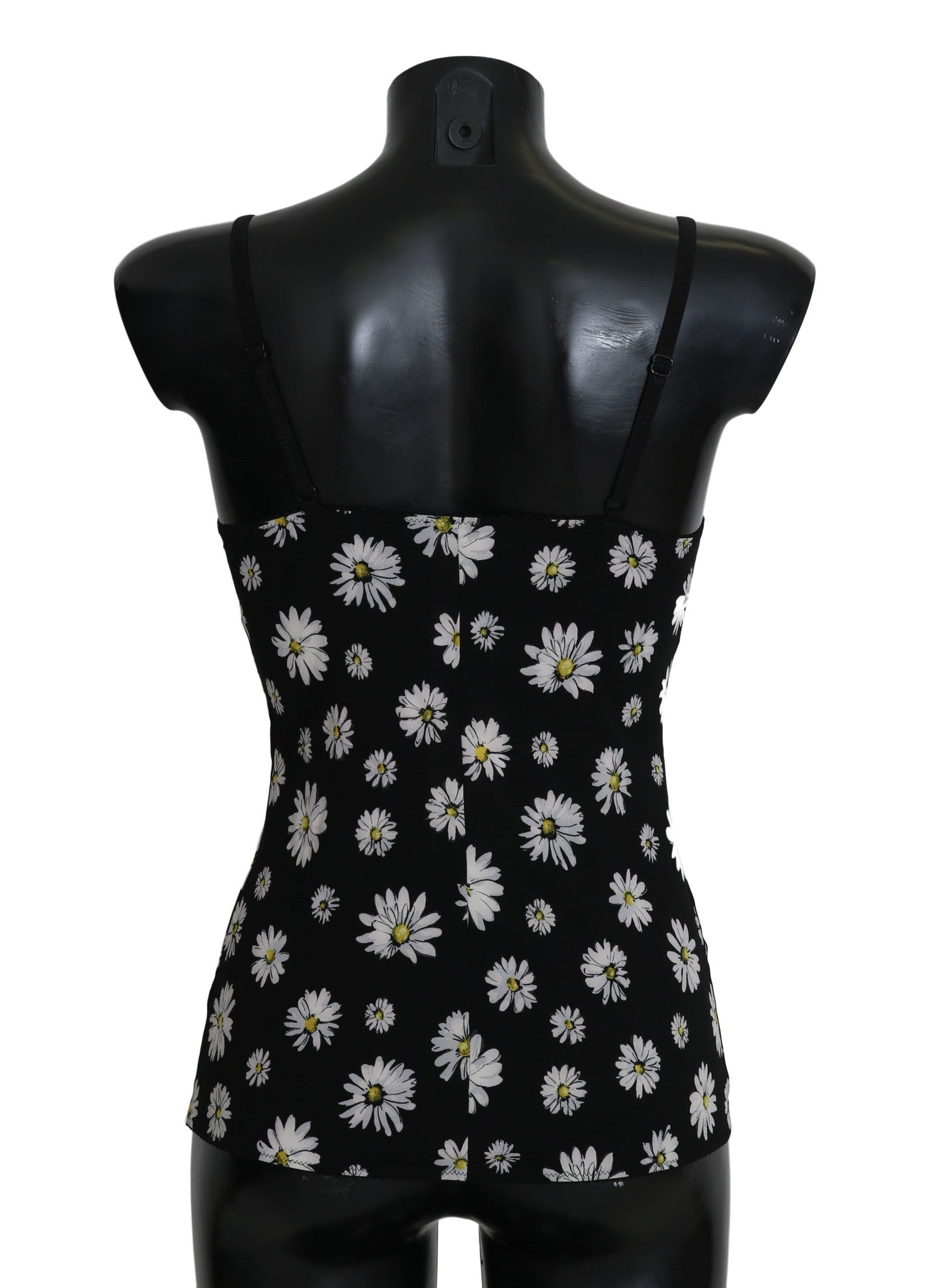 Dolce & Gabbana Black Daisy Print Dress Lingerie Chemisole Dolce & Gabbana