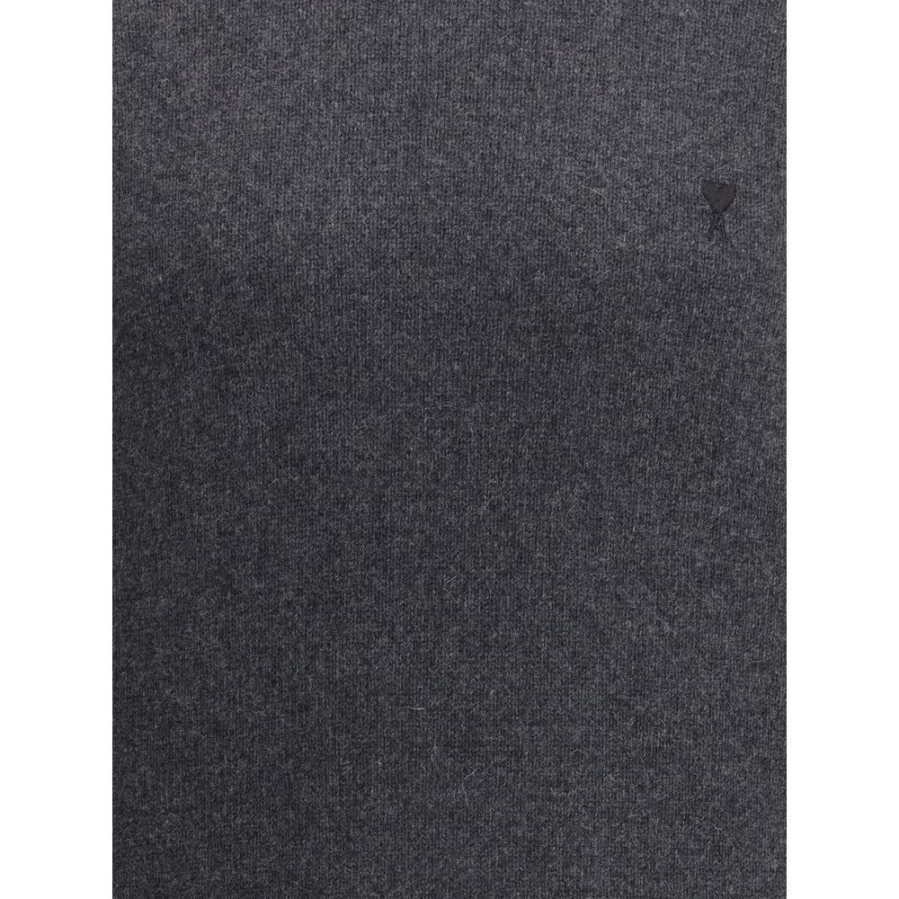 Ami Paris Pull Col Roule Ami De Coeur