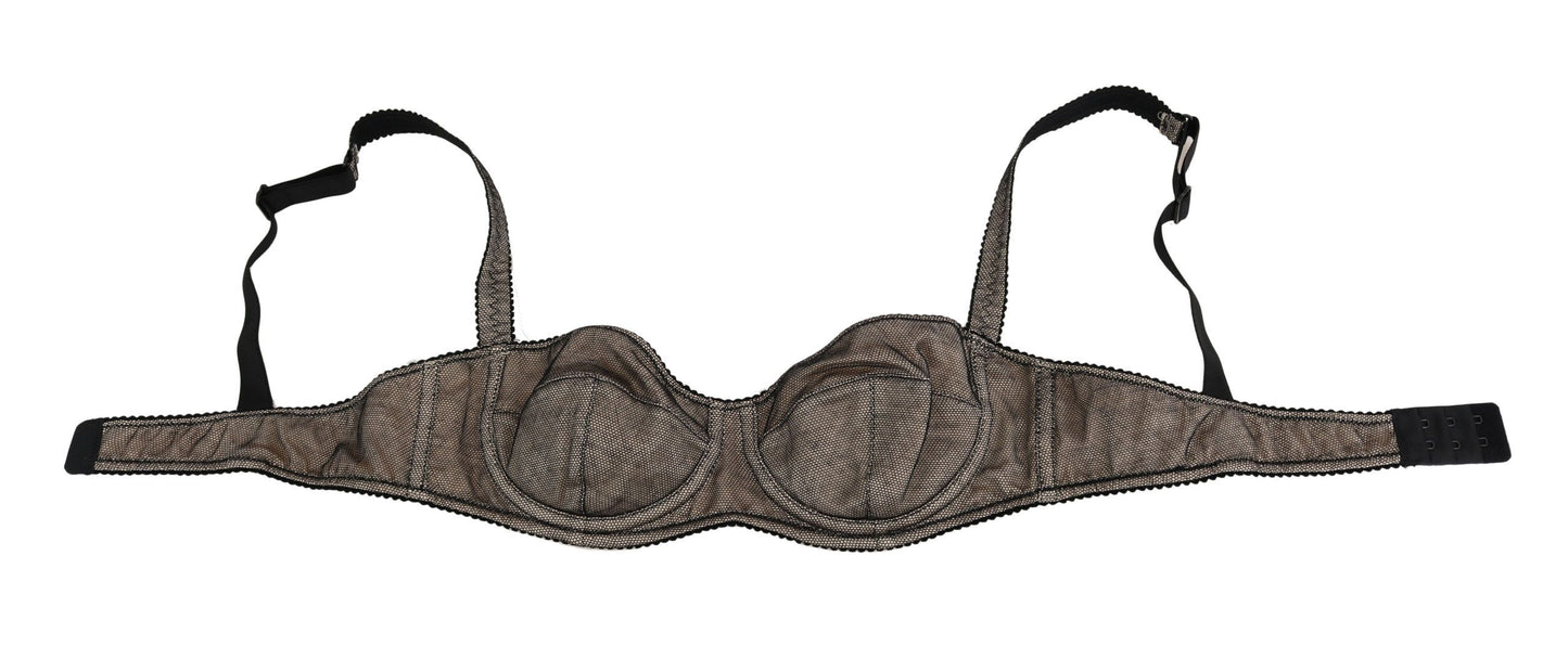 Dolce & Gabbana Brown Regg Balconcino Imbottito Bra Underwear Dolce & Gabbana