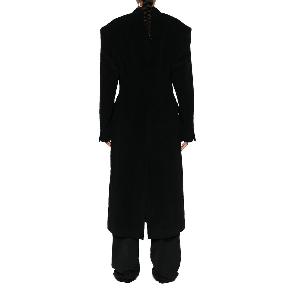 Balenciaga Cashmere And Wool Cinched Coat Balenciaga