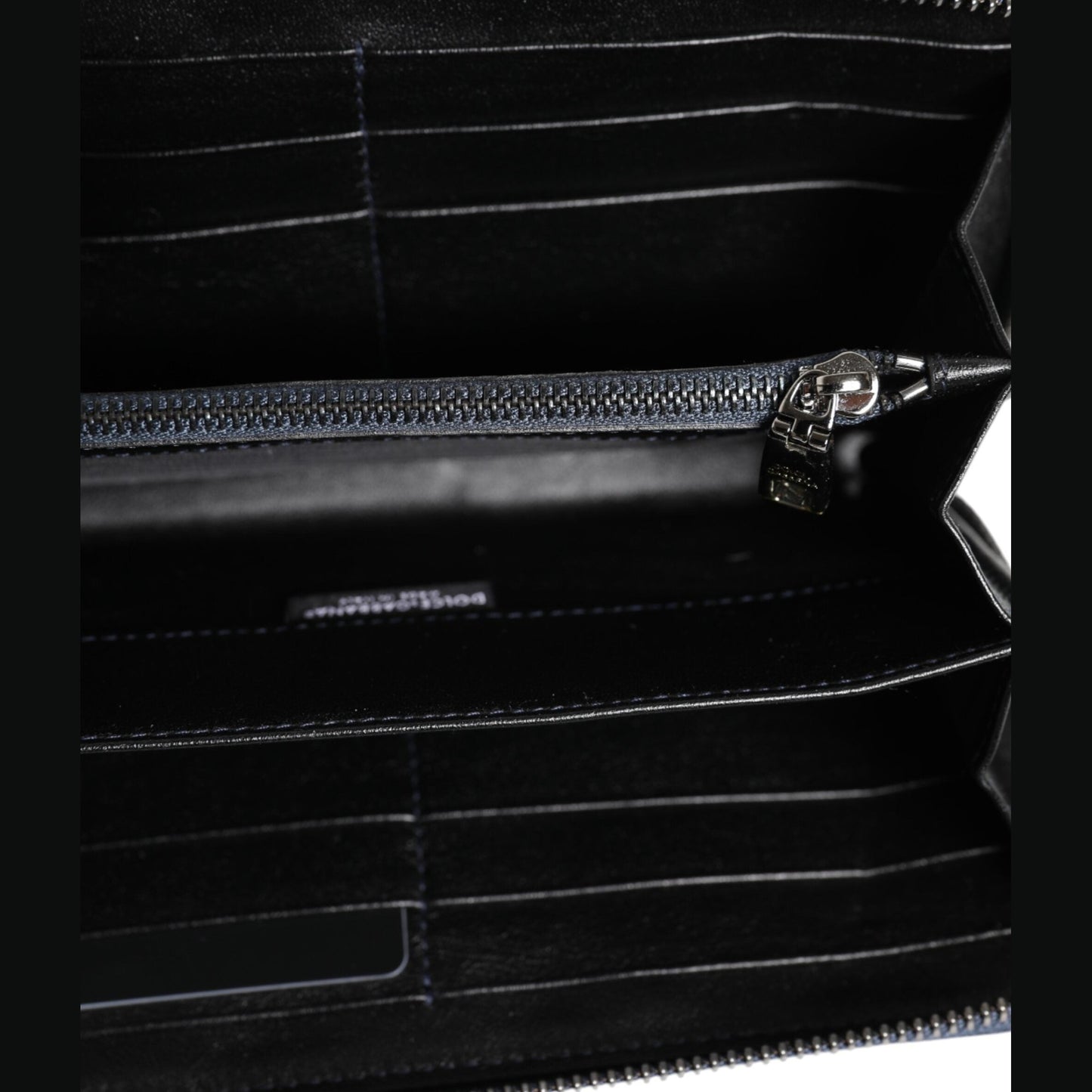 Dolce & Gabbana Black Blue Exotic Leather Men Continental Clutch Wallet