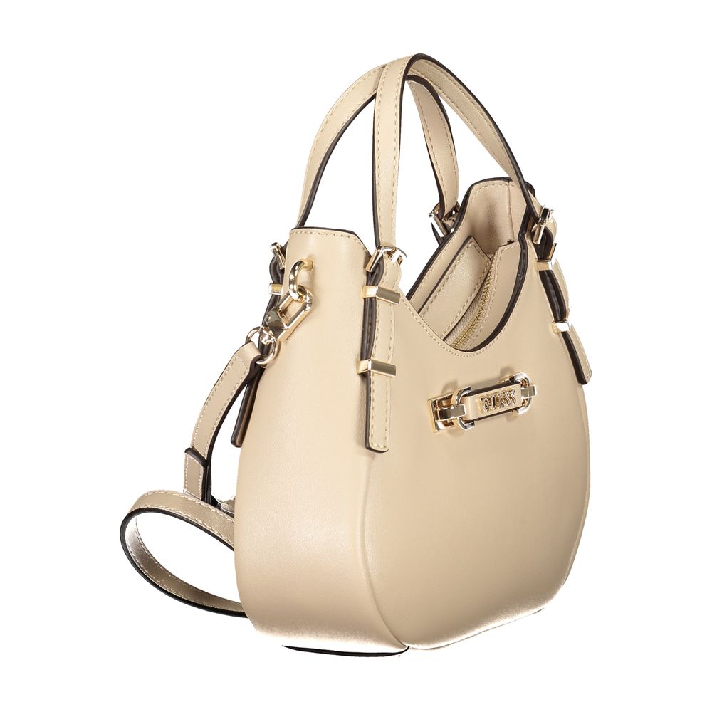 Guess Jeans Beige Polyethylene Women Handbag Guess Jeans