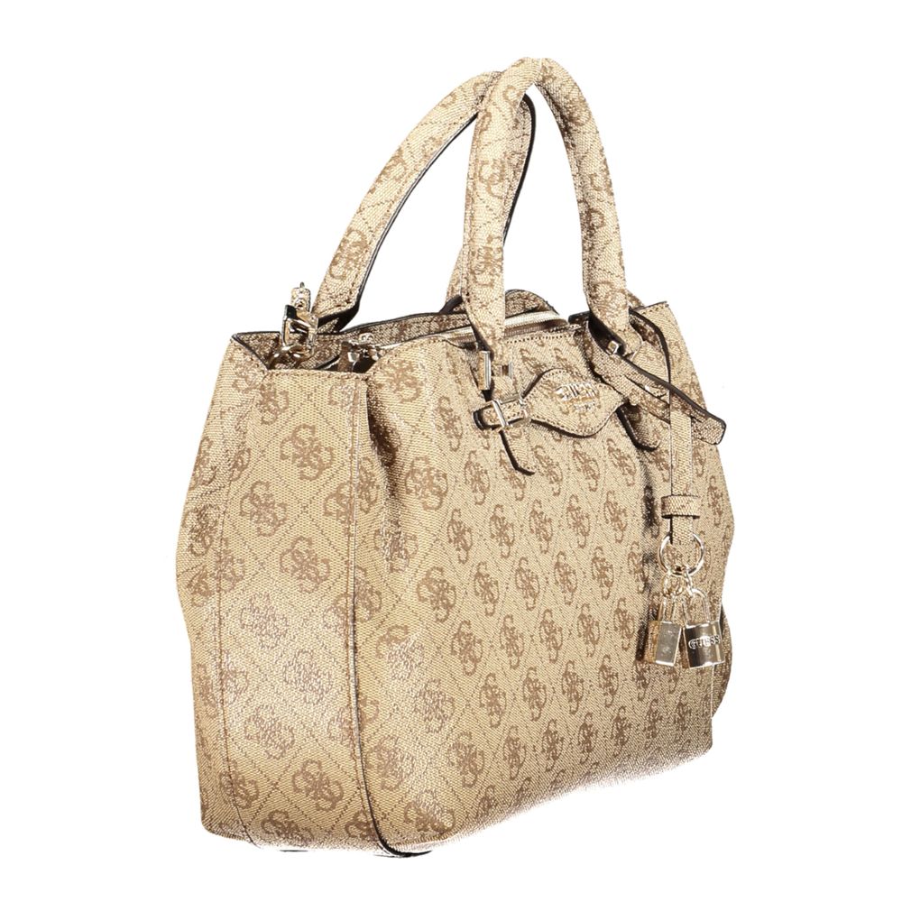 Guess Jeans Beige Polyurethane Women Handbag Guess Jeans