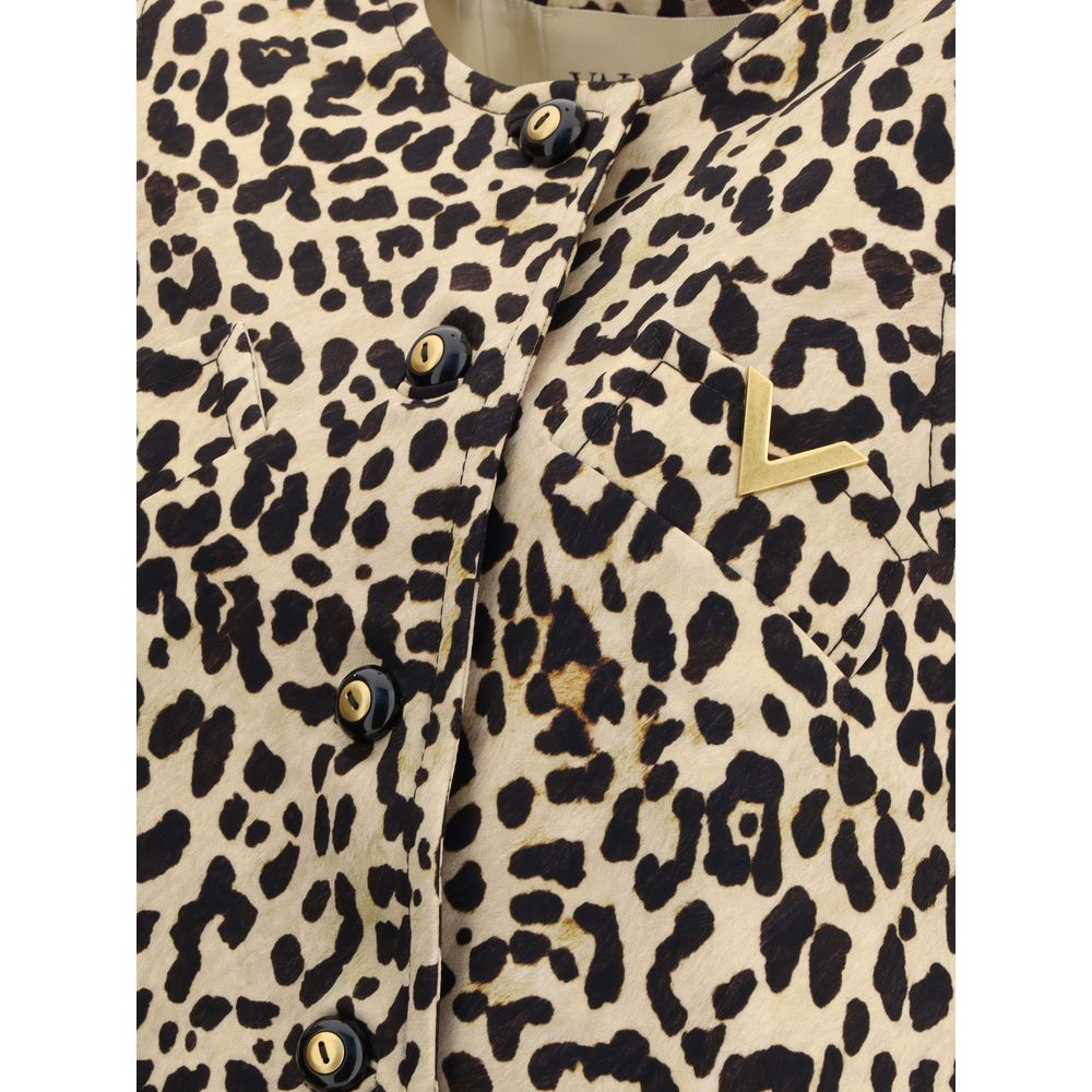Valentino Leopard-print long Vest Valentino