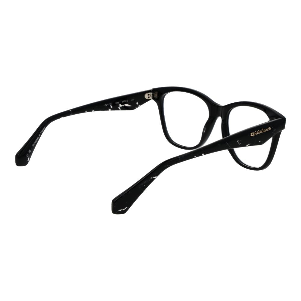 Christian Lacroix Black Acetate Glasses Frames