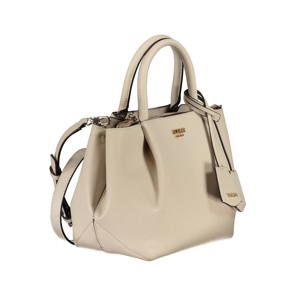 Guess Jeans Beige Polyethylene Women Handbag Guess Jeans