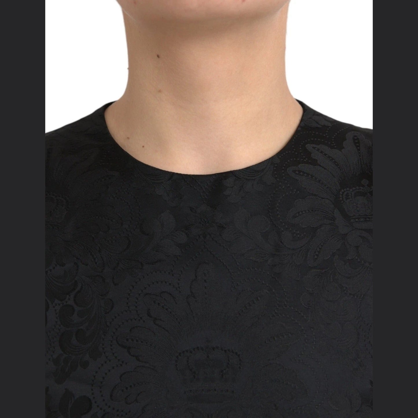 Dolce & Gabbana Black Sleeveless Bodycon A-line Mini Dress