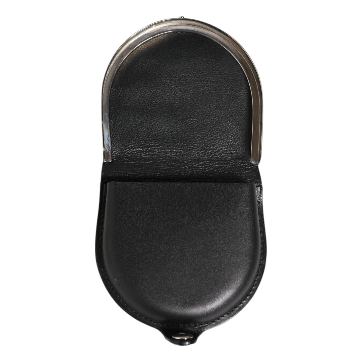 Dolce & Gabbana Black Polished Crocodile Leather Mens Coin Purse Wallet