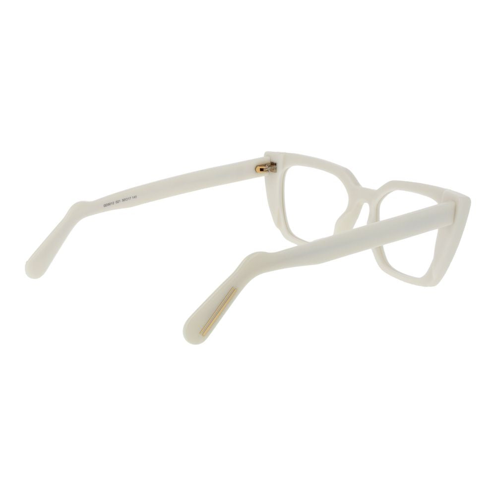 GCDS White Acetate Glasses Frames GCDS