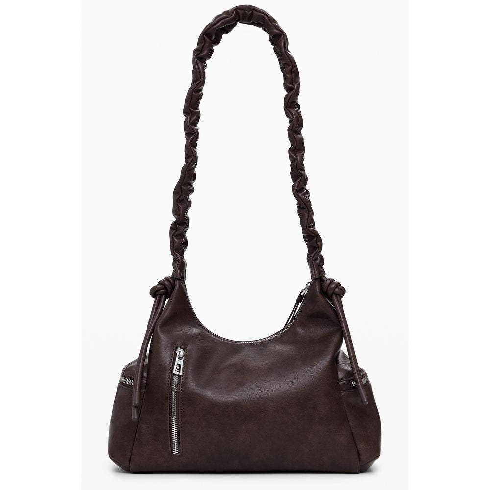 Desigual Brown Polyethylene Women Handbag Desigual