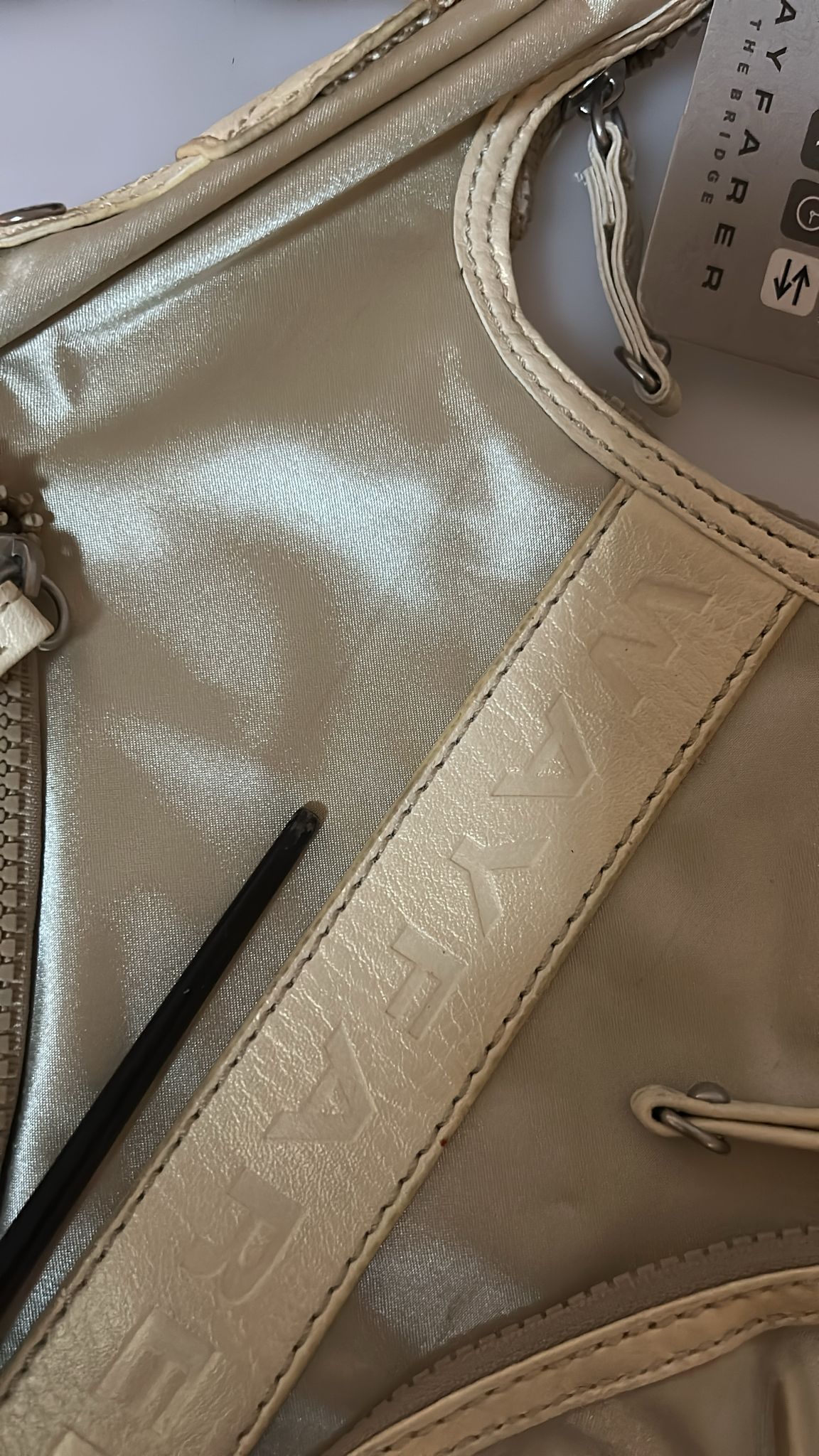 WAYFARER White Shoulder Crossbody Sling Fabric Purse WAYFARER