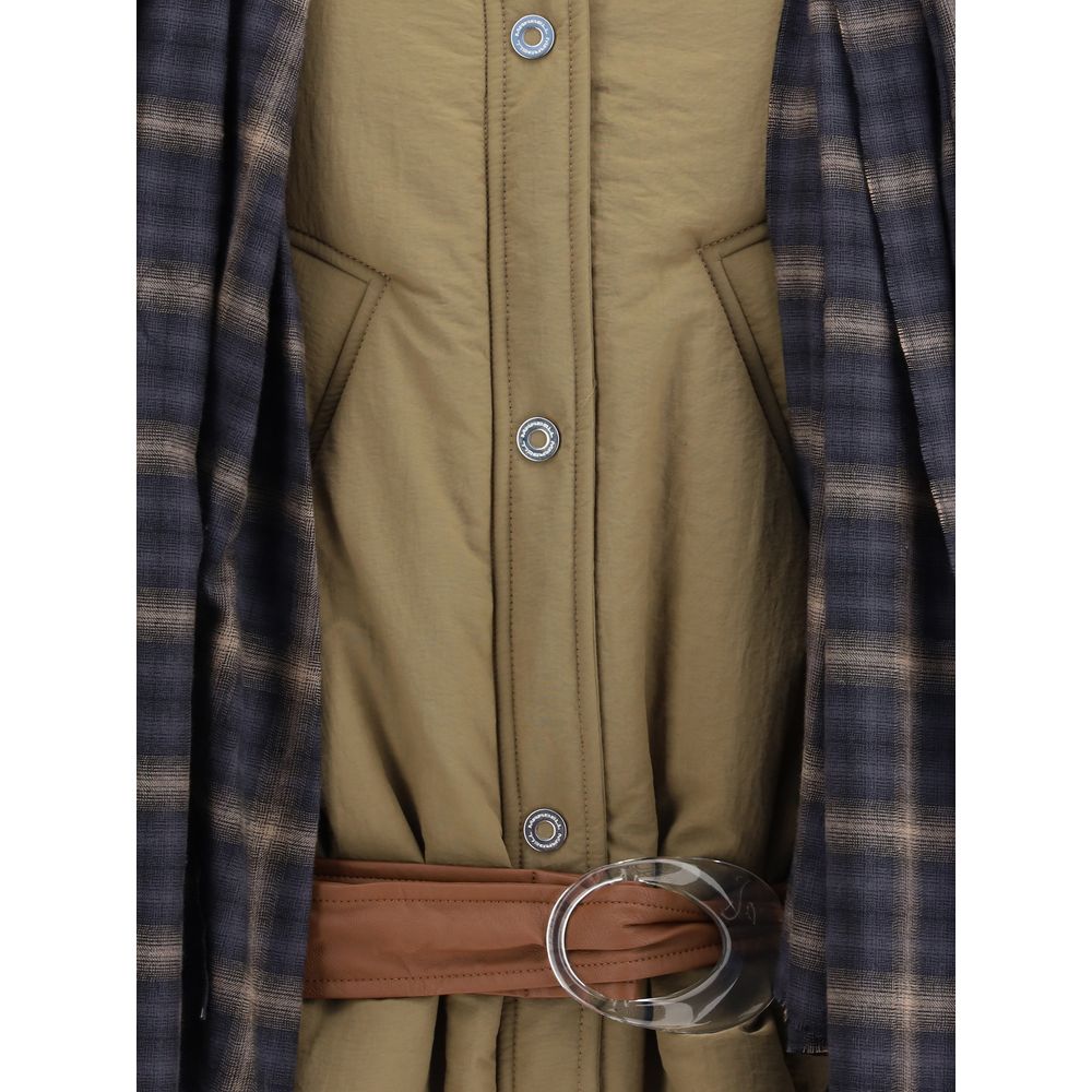 MARBELL Brown Polyamide Full-Length Jacket