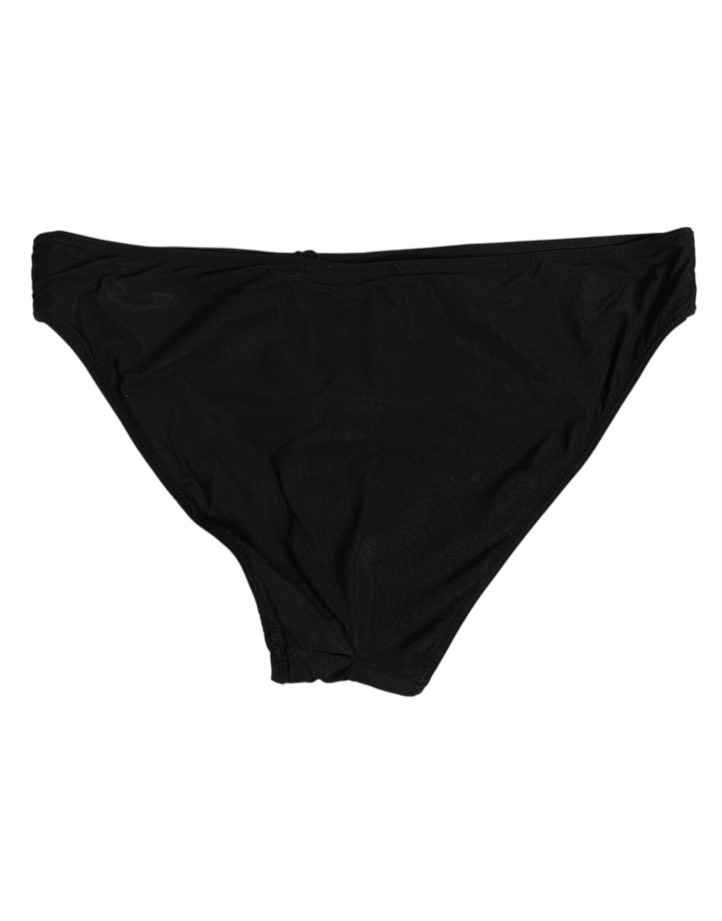 Dolce & Gabbana Black Nylon Stretch Slip Brief Women Underwear Dolce & Gabbana
