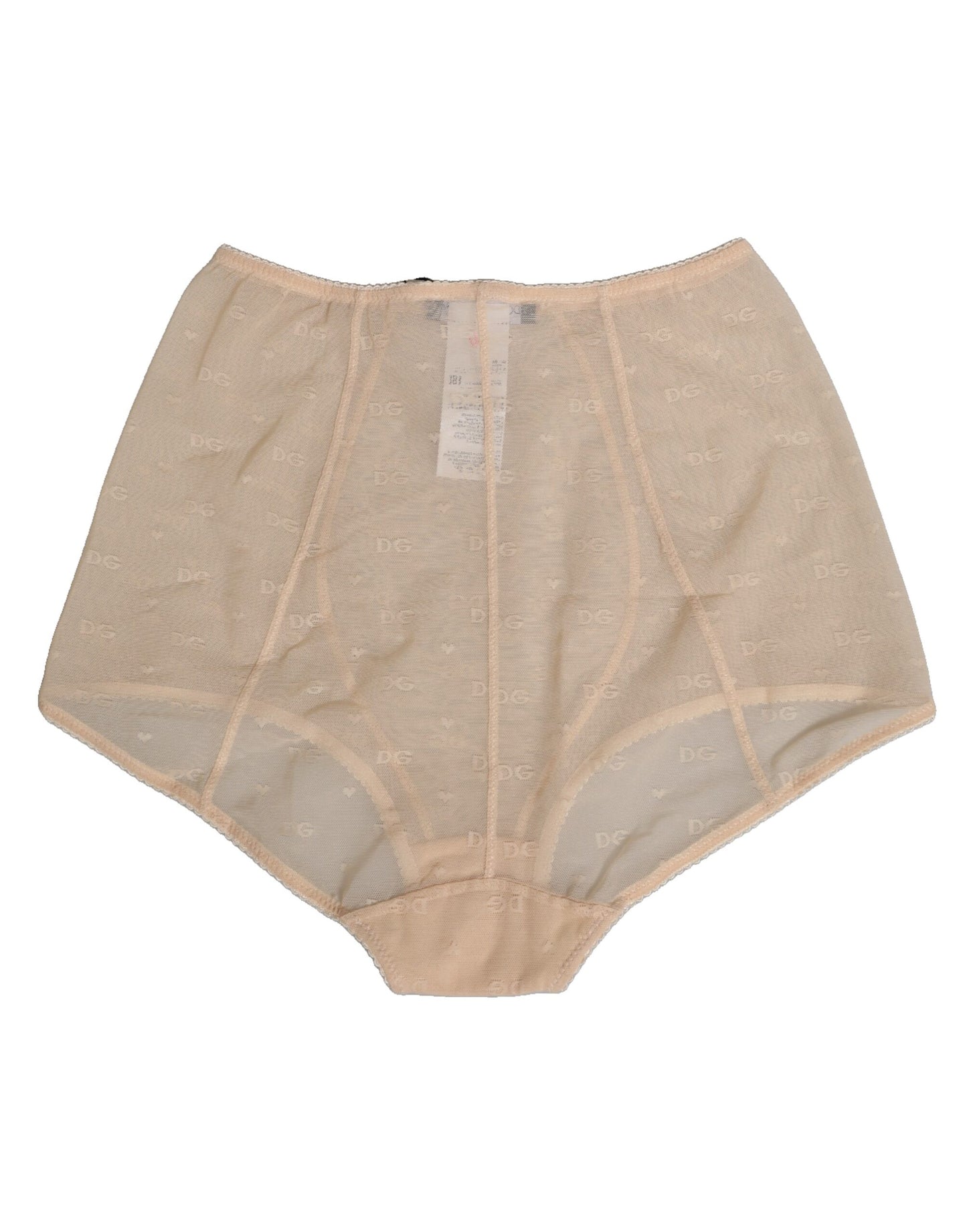 Dolce & Gabbana Beige Nylon High Waist Girdle Panty Underwear Dolce & Gabbana