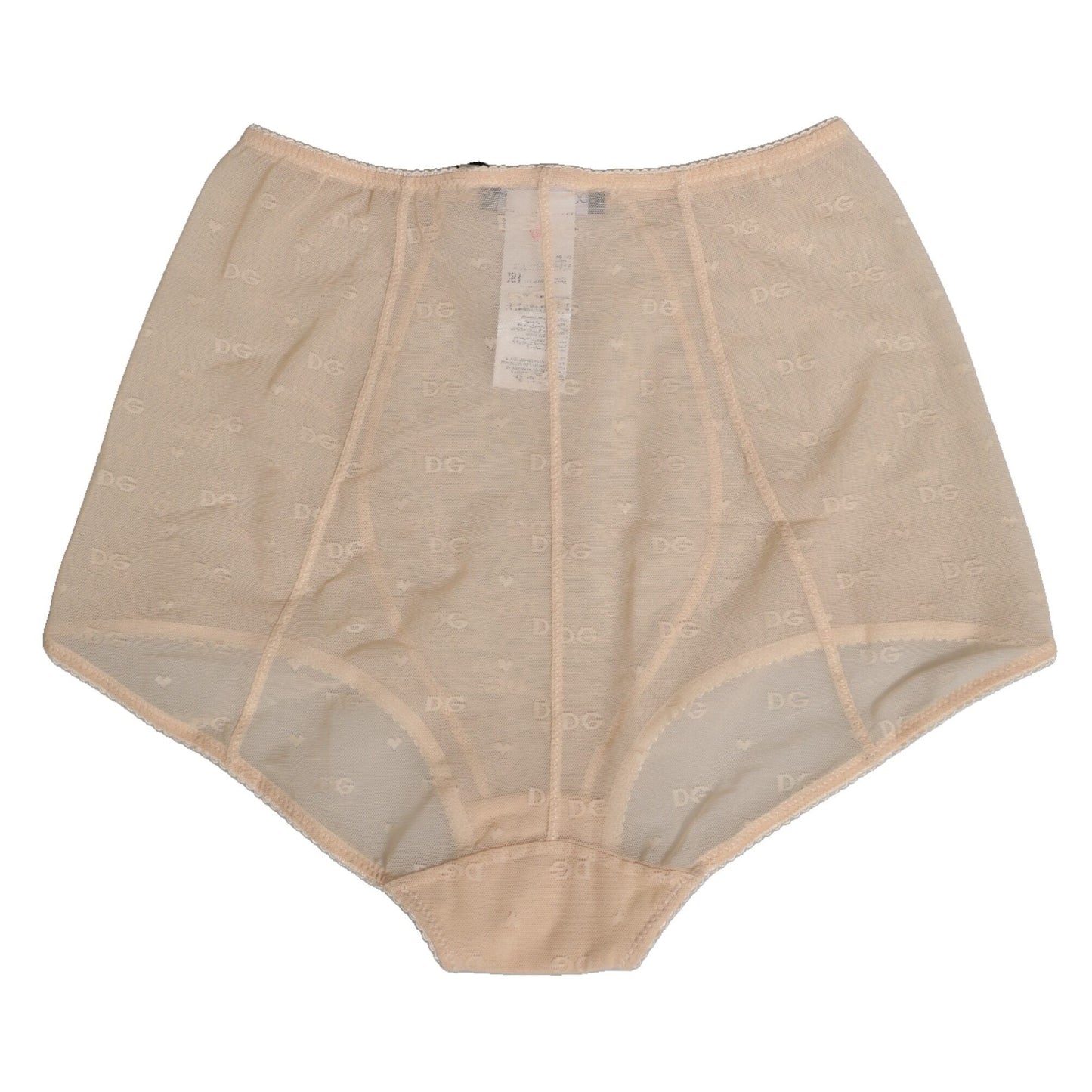 Dolce & Gabbana Beige Nylon High Waist Girdle Panty Underwear