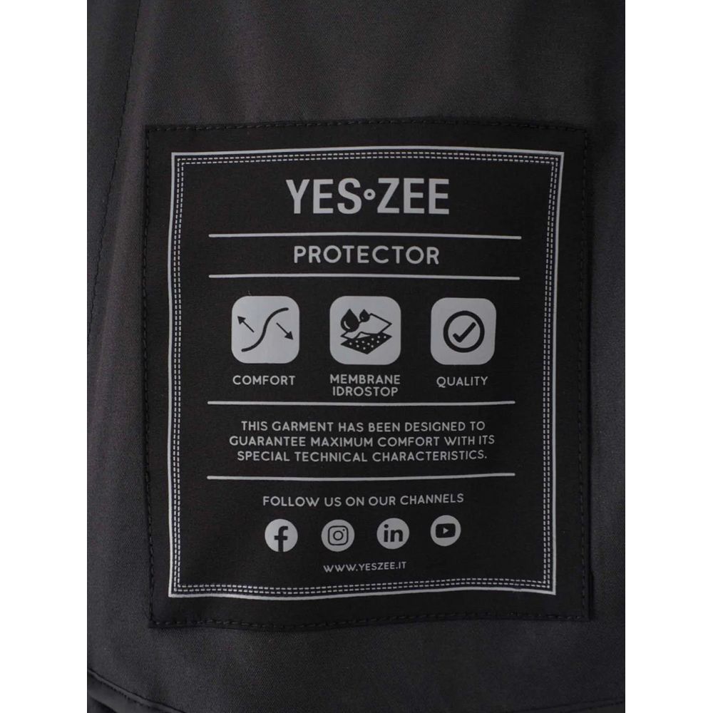 Yes Zee Black Nylon Men's Jacket