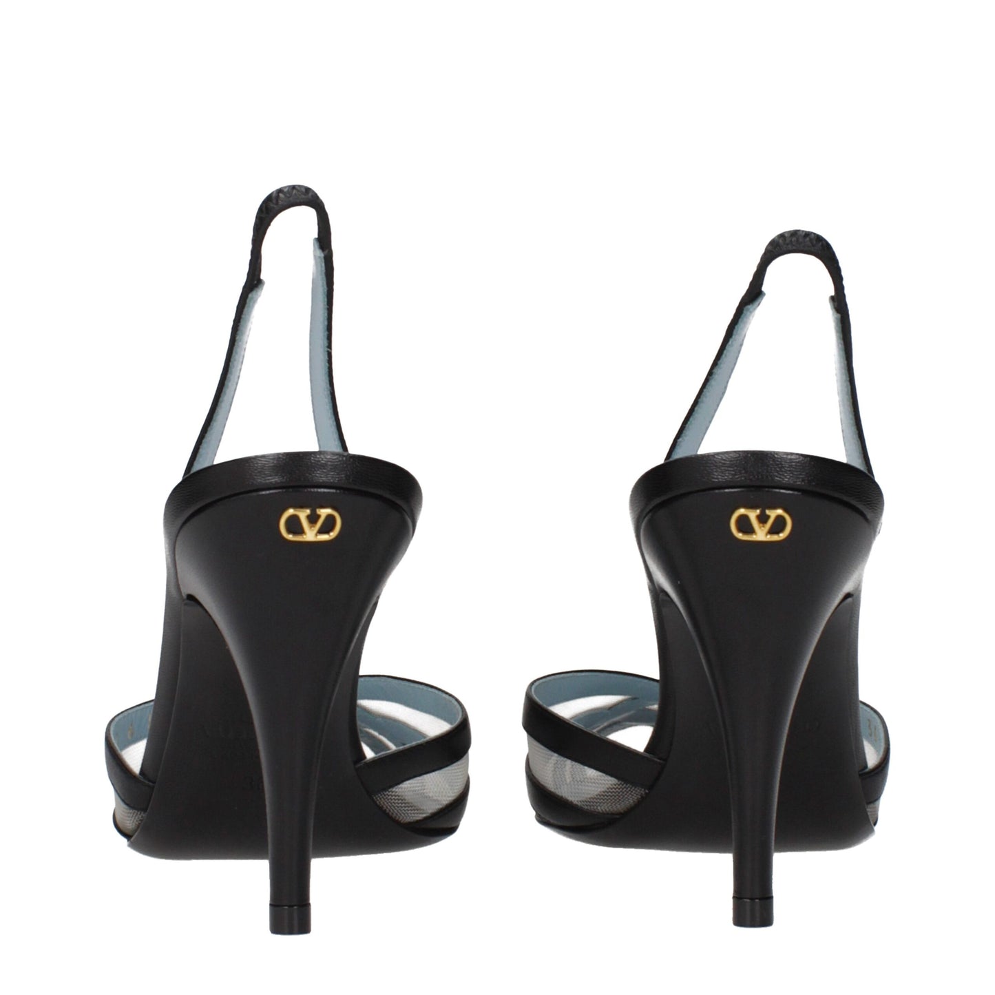 Valentino Garavani Black Leather High Heel Pumps Valentino Garavani