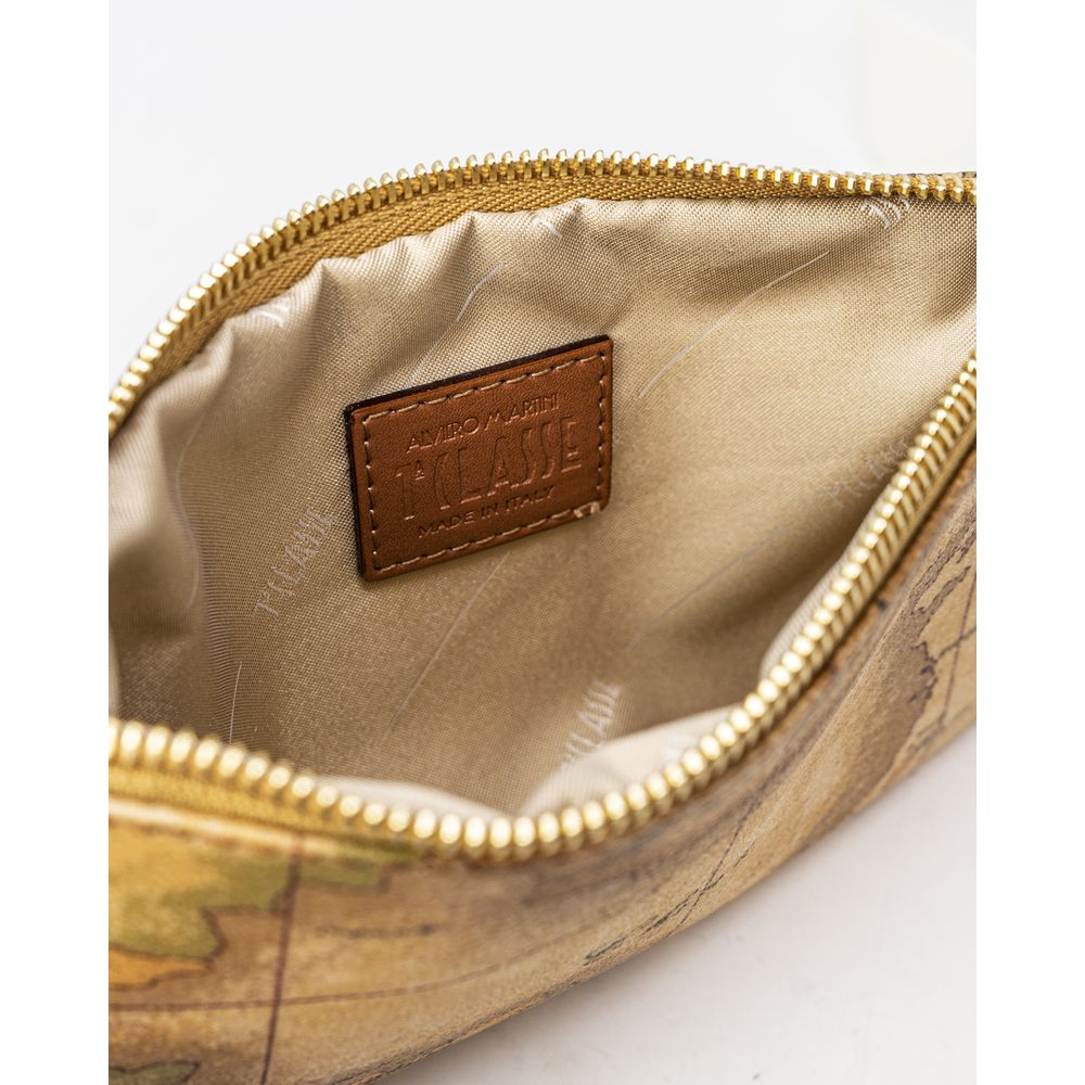 Alviero Martini Prima Classe Beige Leather Clutch Bag Alviero Martini Prima Classe