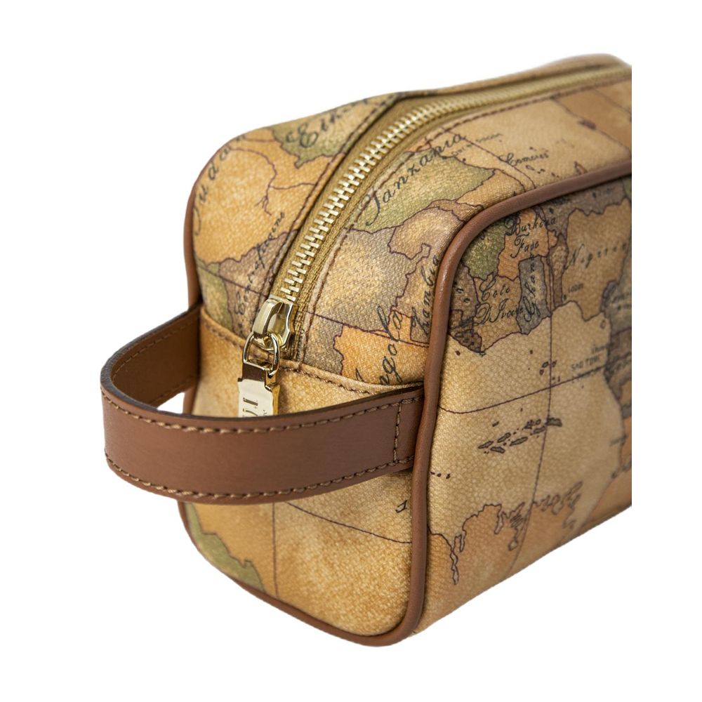 Alviero Martini Prima Classe Beige Cotton Clutch Bag Alviero Martini Prima Classe