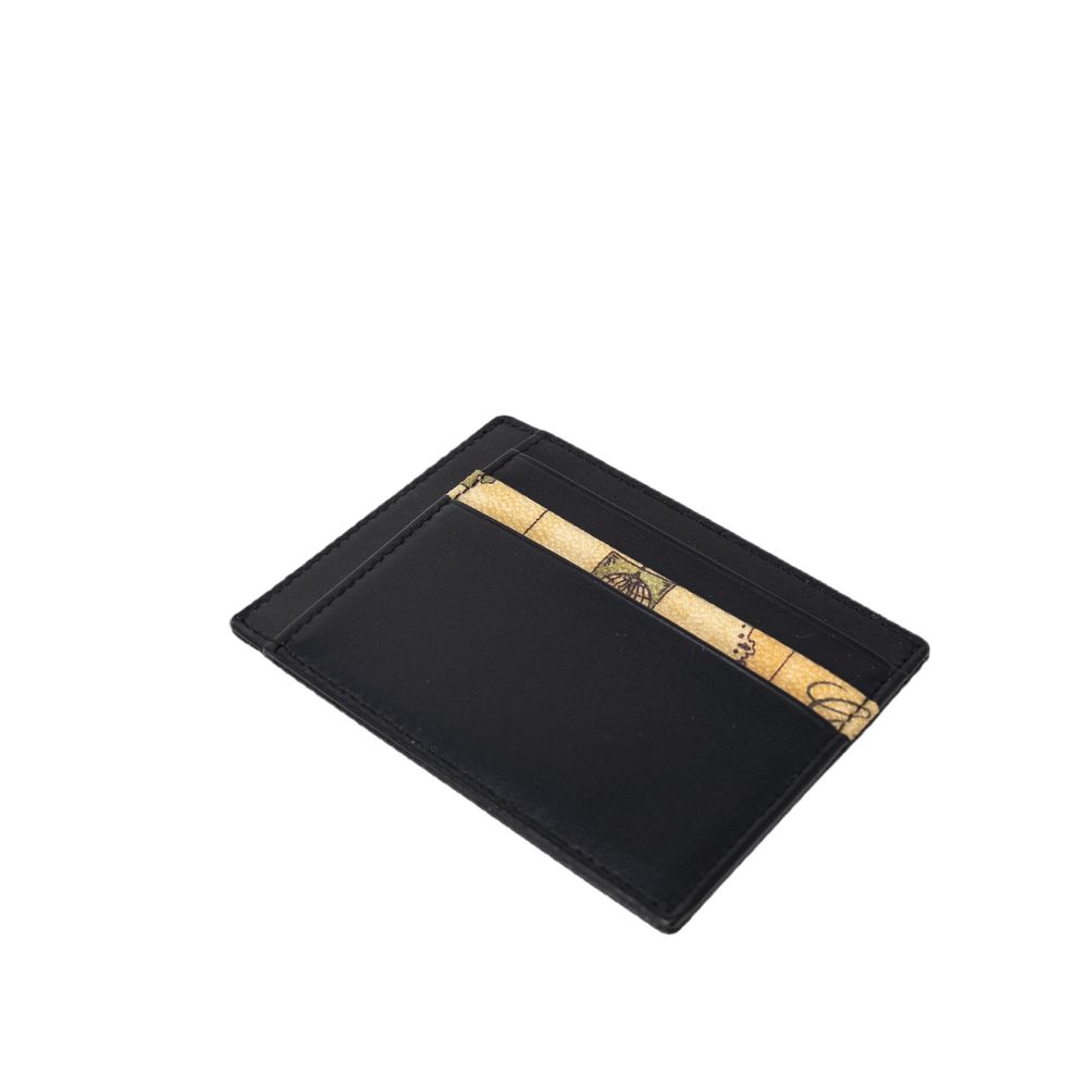 Alviero Martini Prima Classe Black Leather Cardholder Alviero Martini Prima Classe