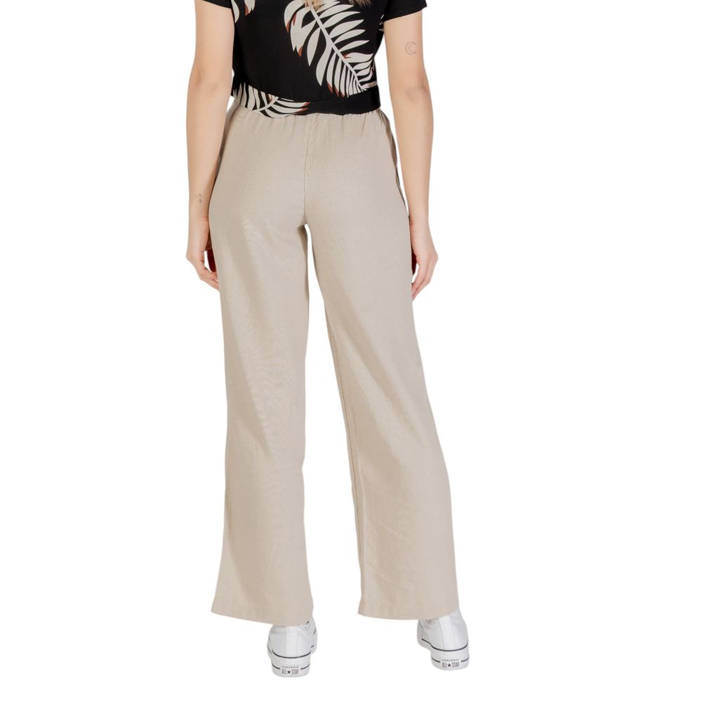 Only Beige Linen Pant