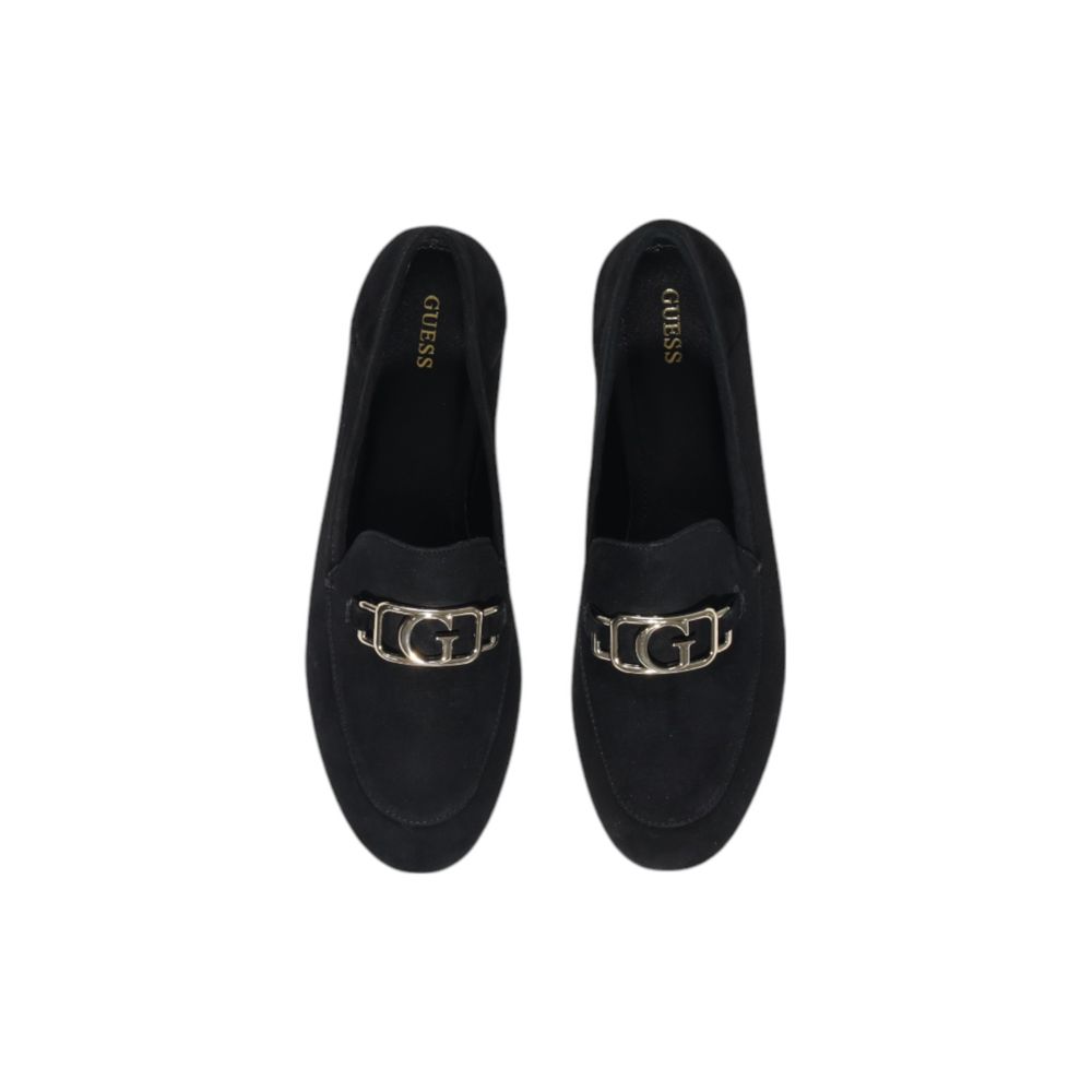 Guess Black Leather Platform Pumps Guess