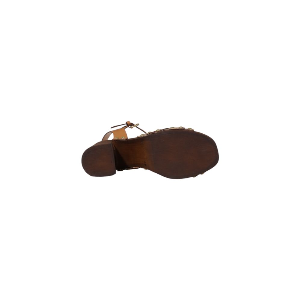 Alviero Martini Prima Classe Beige Leather Platform Sandals Alviero Martini Prima Classe