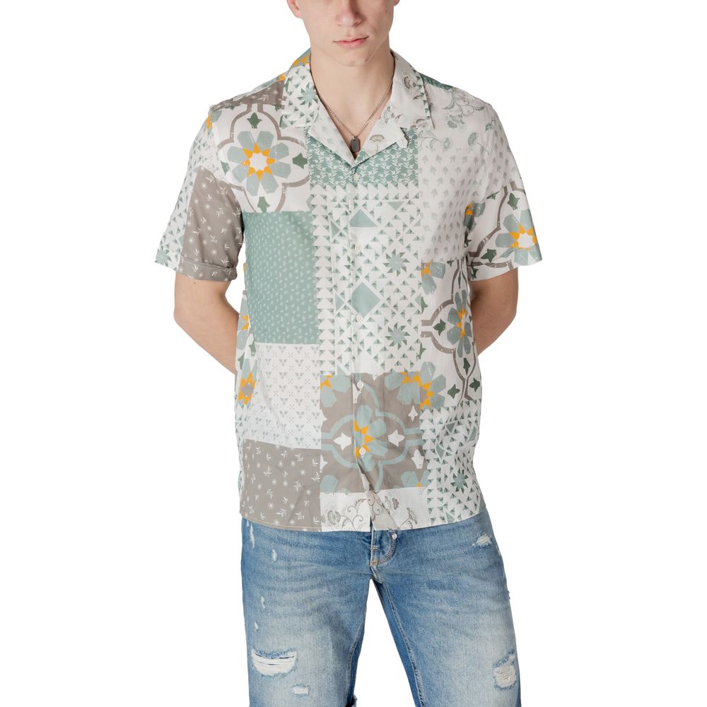 Antony Morato Bicolor Viscose Shortsleeve Shirt Antony Morato