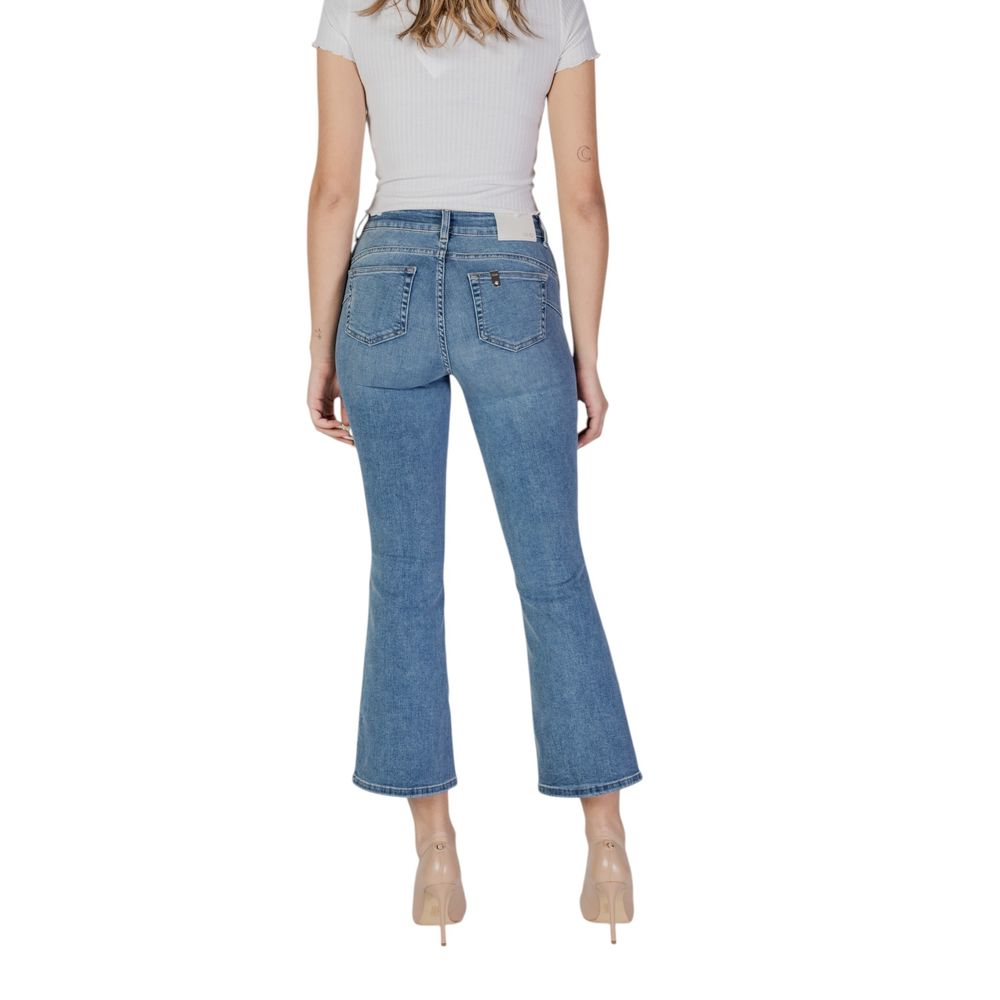 Liu Jo Blue Cotton Bootcut Jean Liu Jo