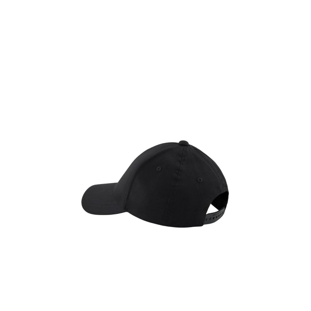 Armani Exchange Black Cotton Caps Baseball Hat Armani Exchange