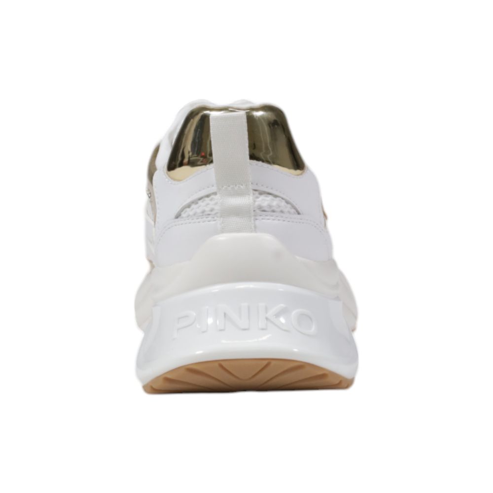 PINKO White Leather Sneaker PINKO