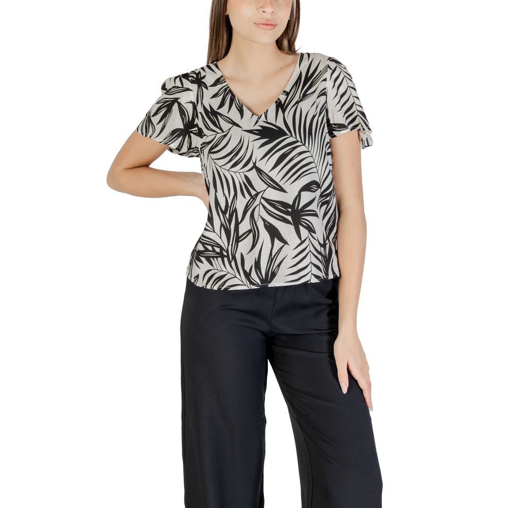 Vero Moda White Viscose Blouse Vero Moda