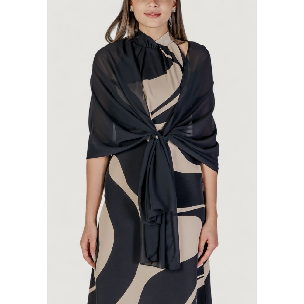 Rinascimento Black Polyester Scarf Rinascimento