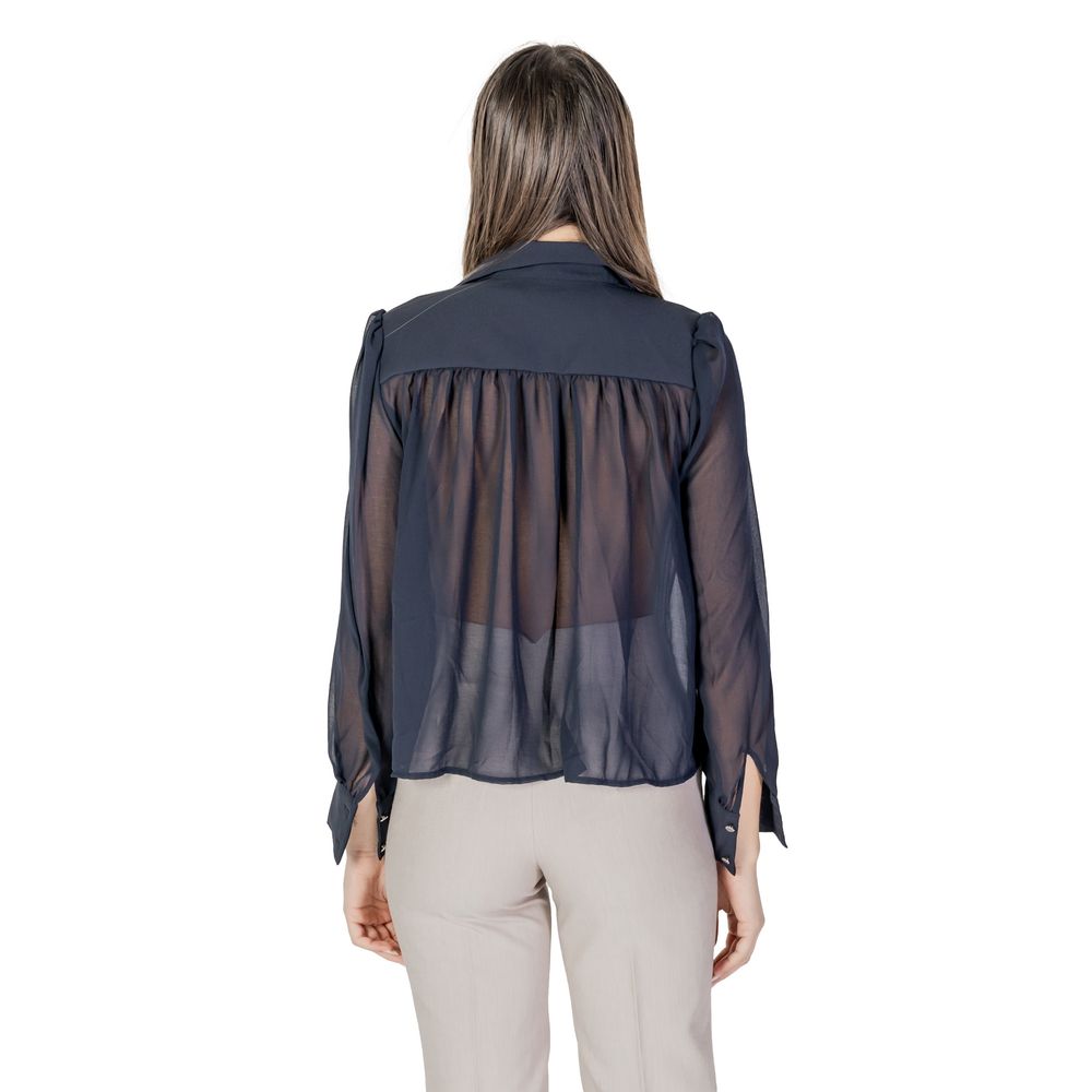 Morgan De Toi Blue Polyester Shirt Morgan De Toi