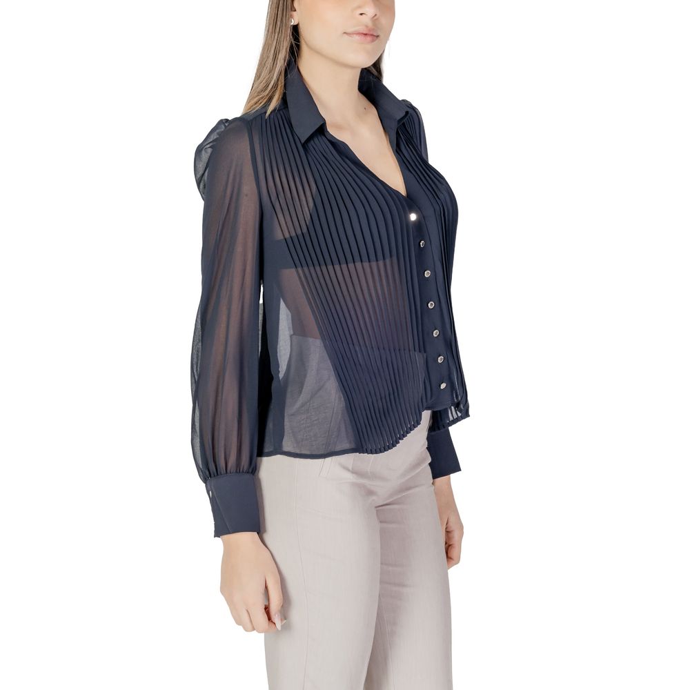 Morgan De Toi Blue Polyester Shirt Morgan De Toi