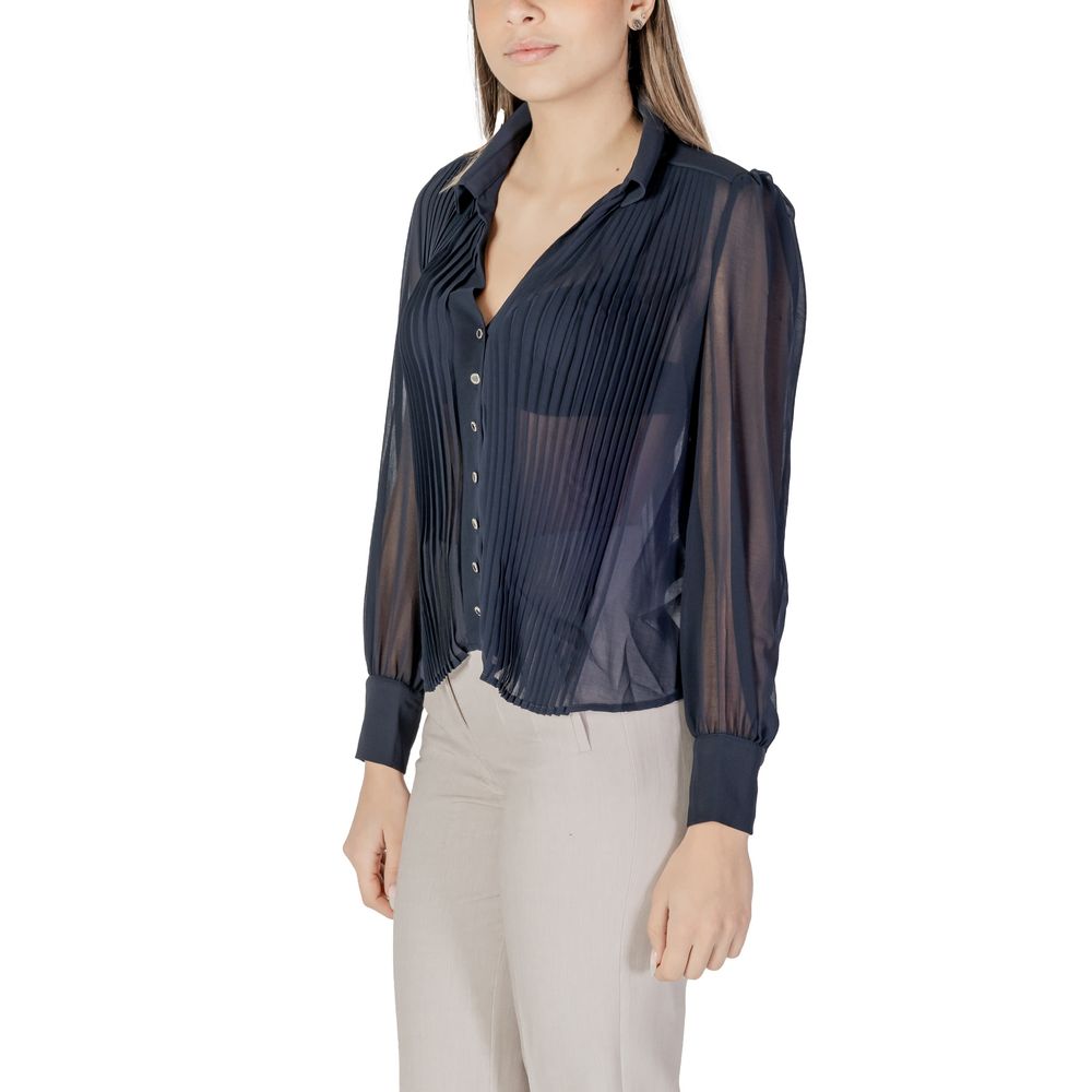 Morgan De Toi Blue Polyester Shirt Morgan De Toi