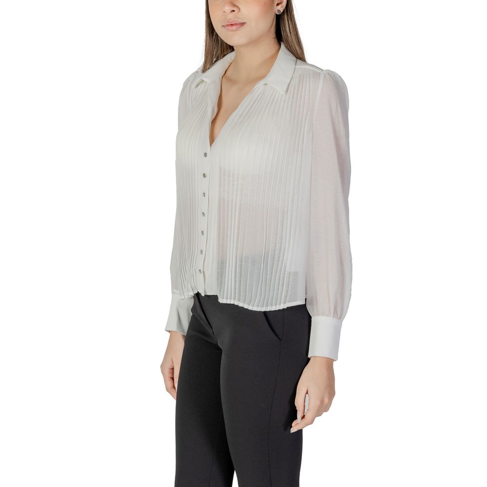 Morgan De Toi White Polyester Blouse Morgan De Toi